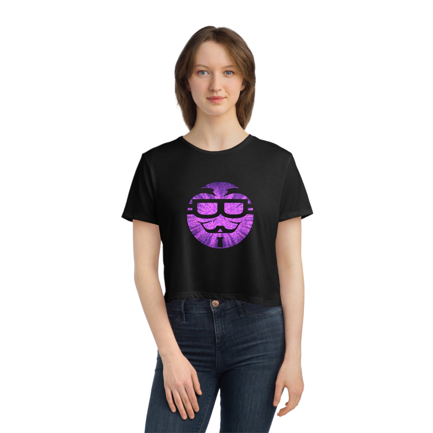 Cool as Crypto™ Purple Sunburst Women's Cropped Tee