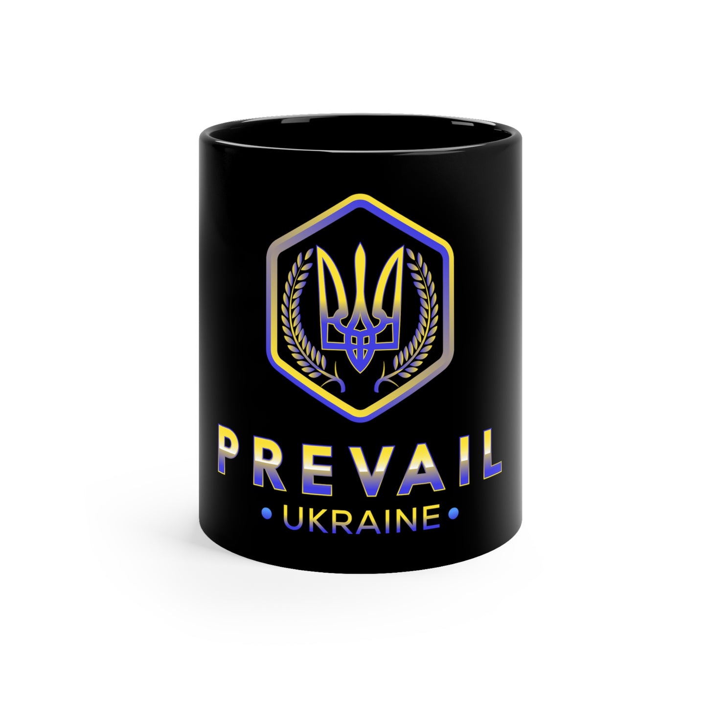 Prevail Ukraine™ 11oz Black Mug